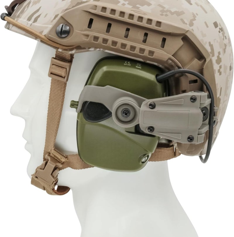 HEARFALCOM Tactical Helmet ARC Track Adapter for Tactical Electronic Shooting Earmuff Compatible Howard Leight Impact Sport Headset - Image 5